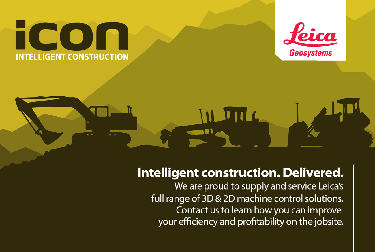 Leica Icon Machine Control Solutions. Intelligent Construction. Delivered. We are proud to supply and service Leica's full range of 2D and 3D machine control solutions. 