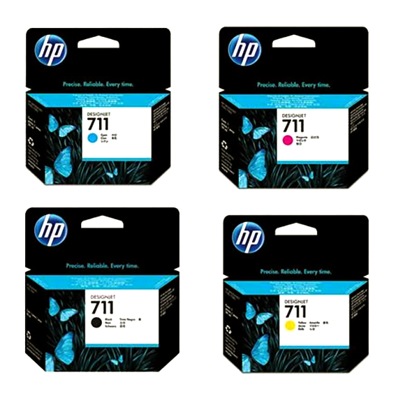 HP 711 Ink Cartridge, 29ML ( VARIOUS COLORS AVAILABLE)