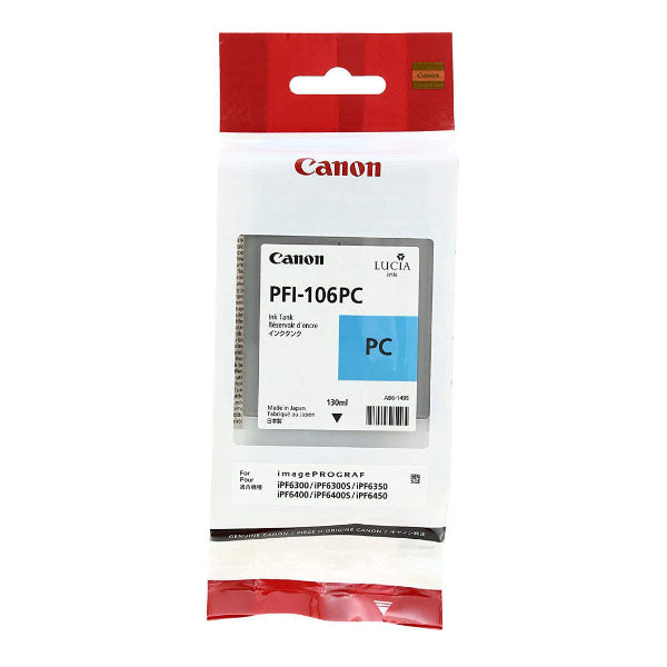 CANON PFI-106 INK 130ML (VARIOUS COLORS AVAILABLE)